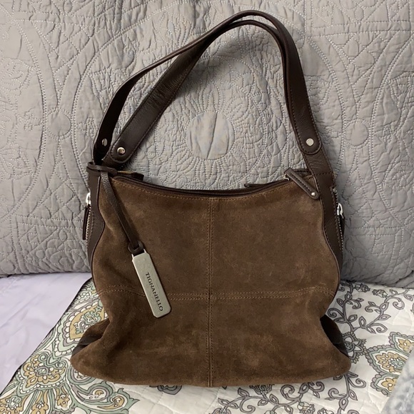 🍂Tignanello 2-toned Suede Hobo 🍂 - Picture 9 of 10